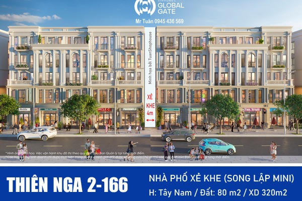 THIÊN NGA 2-166 | NHÀ PHỐ KỀ XẺ KHE PHÂN KHU TINH HOA